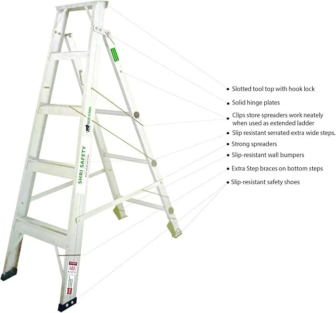 Smart Sense Shri Safety Aluminum Flip Up Ladder